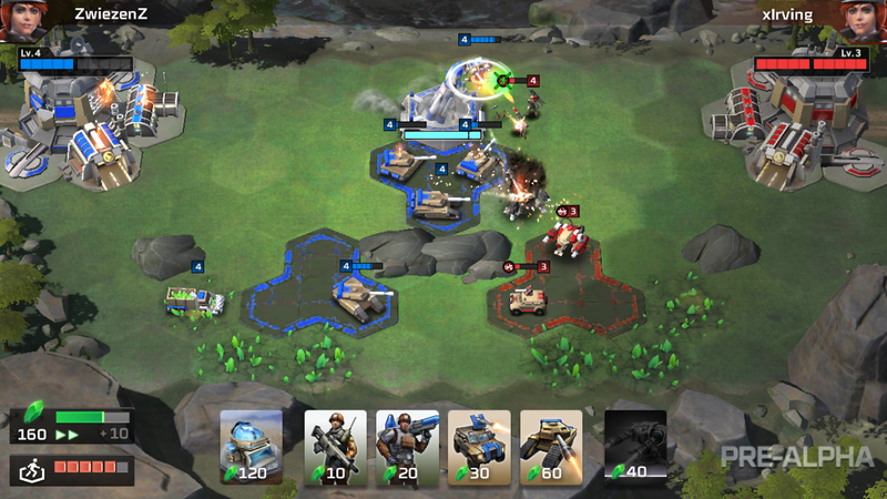 The rocks and command points can change position from match to match.